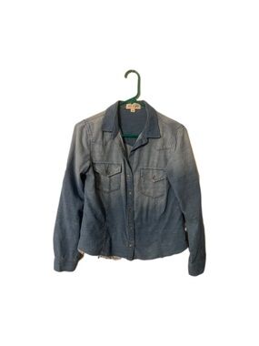 cloth & stone Light Faded Blue Denim Jacket